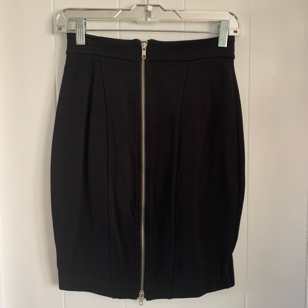 Betsey Johnson High Waisted Zip Back Pencil Skirt